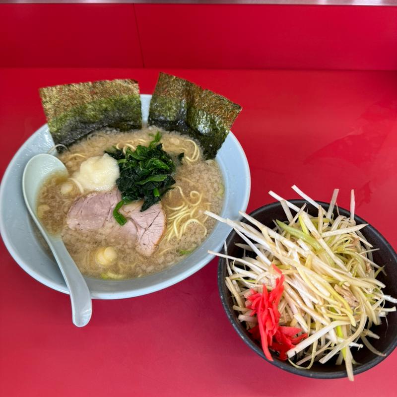ラーメン　ネギ丼(ラーメンショップ椿 河内店)