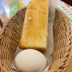 モーニングトースト ゆで卵
