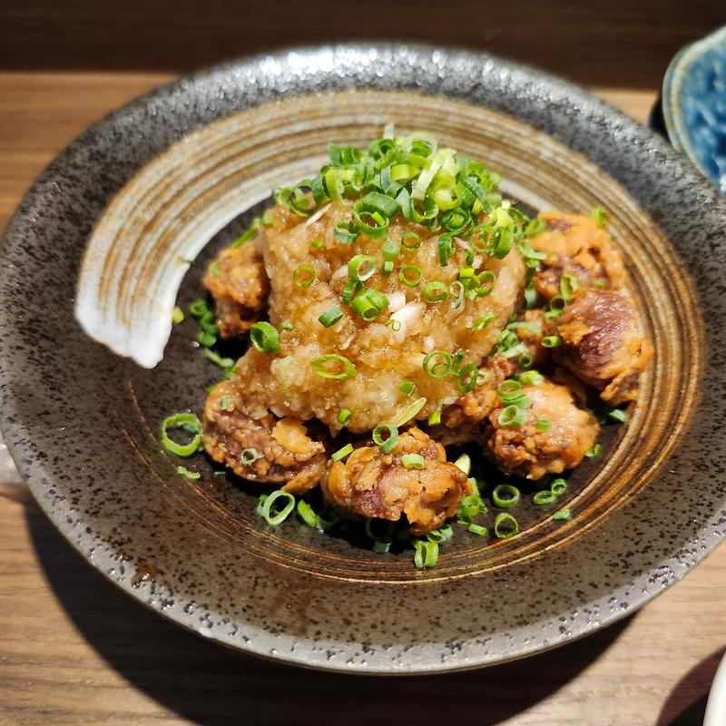 砂肝おろしポン酢(琉球炭火焼き鳥 串彦)