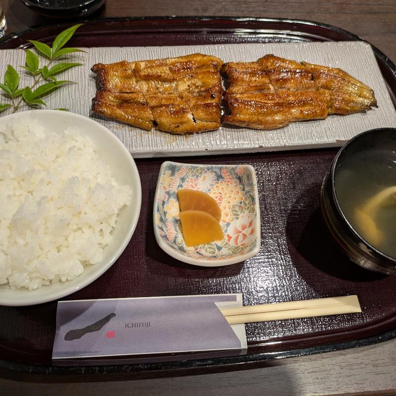 うなぎの蒲焼定食(一富士 屋島店)
