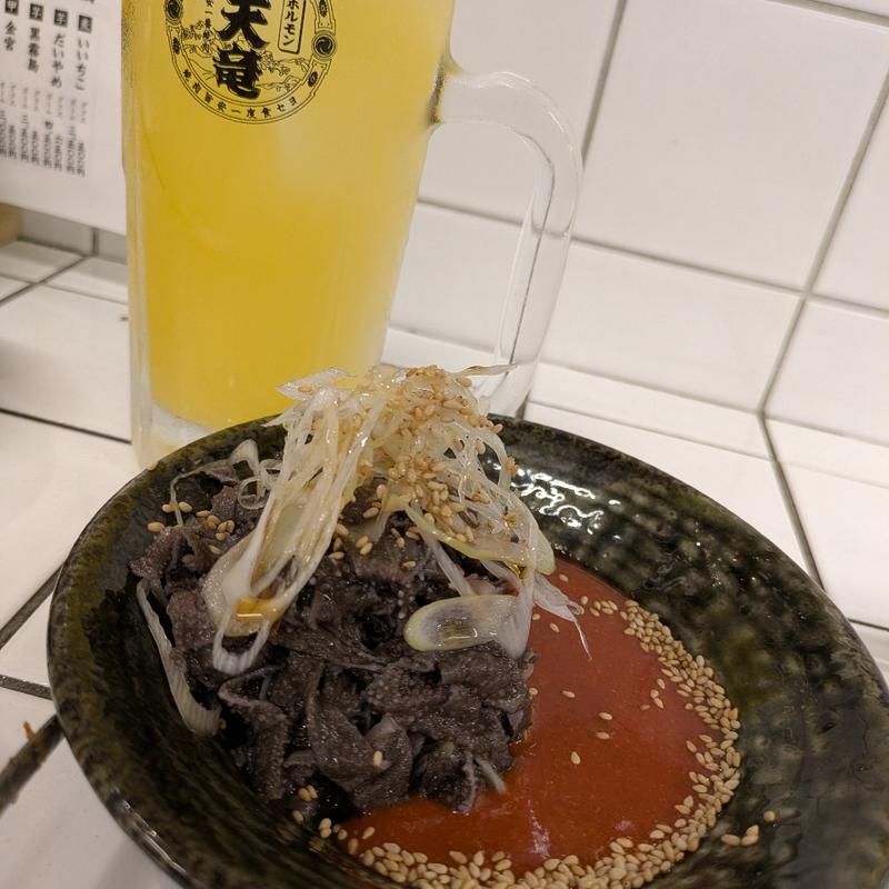 センマイ刺し(ホルモン焼肉 天竜 高円寺)