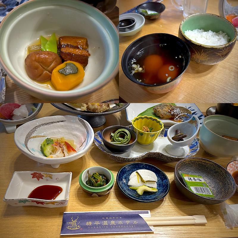 前菜、行者ニンニク松前漬、山ウドの酢の物、煮物(ナウシカ （NAUSHIKA）)