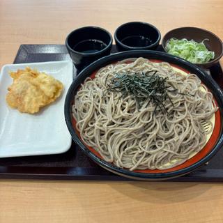 ざる蕎麦特盛ととり天