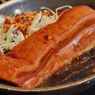 厚切り豚角煮定食＋豚汁
