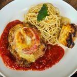 若鶏のチーズ焼きトマトソース
