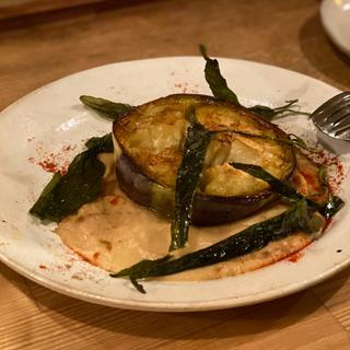 京都上加茂産 賀茂茄子ステーキとフムス(バイタルサイン )
