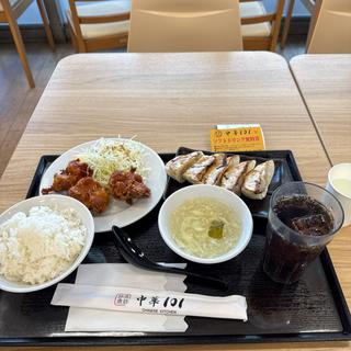 焼餃子・唐揚げ3個セット