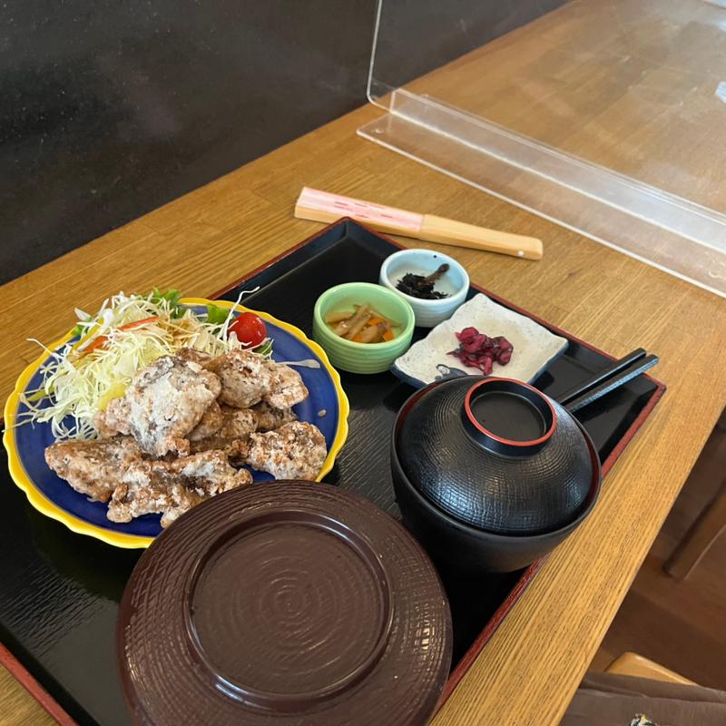竜田揚げ定食(フードコート（道の駅 たいじ）)