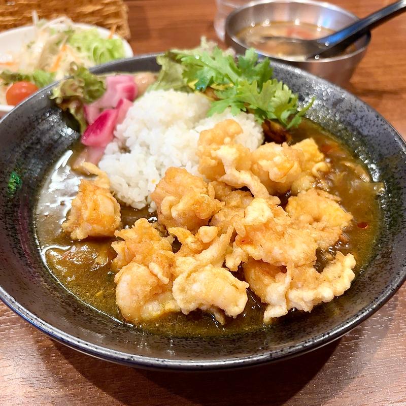 海老のせ中華カリィ(大衆中遊華食堂 八戒)