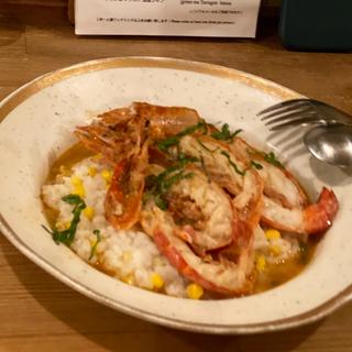 赤海老ととうもろこしバジルのリゾット(バイタルサイン )
