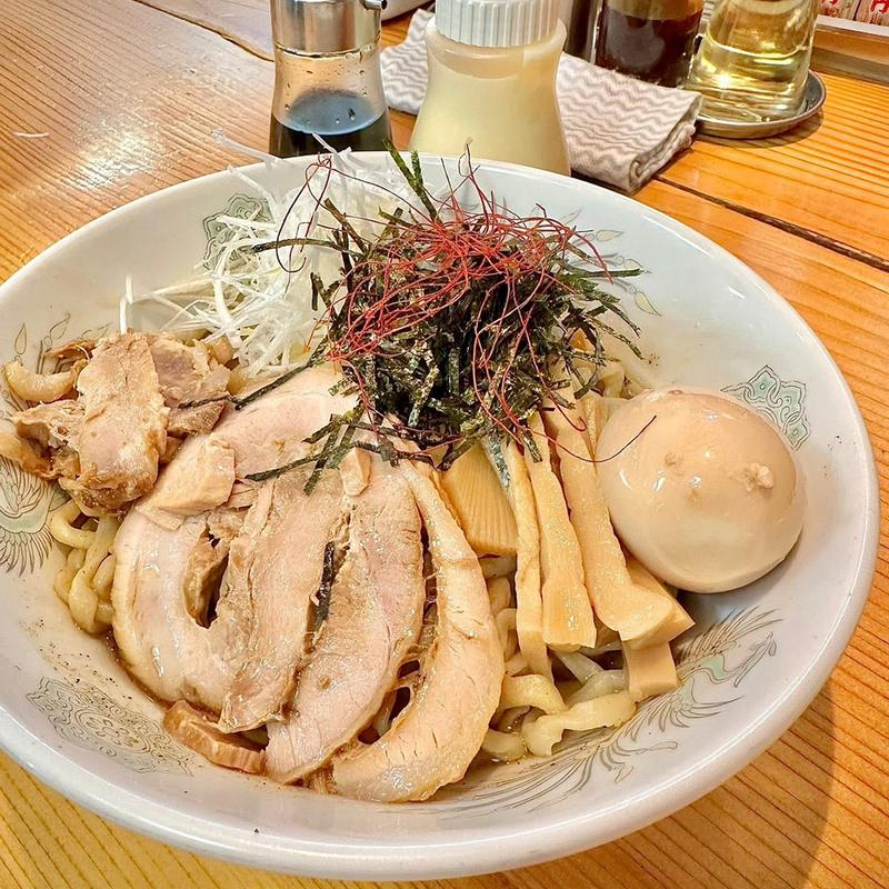 魚介油そば 中 味玉(麺工房 香味屋)