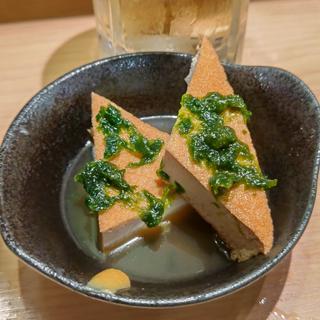 海おでん 厚揚げ(貝 刺身専門店 しらはら 関内)