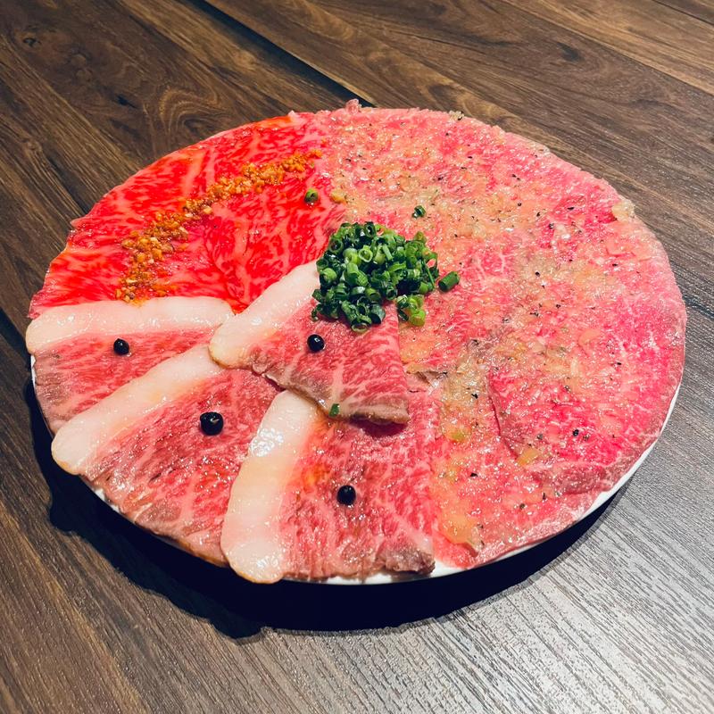 日本一美味しいKINTANトリプルユッケ(池袋焼肉kintan)