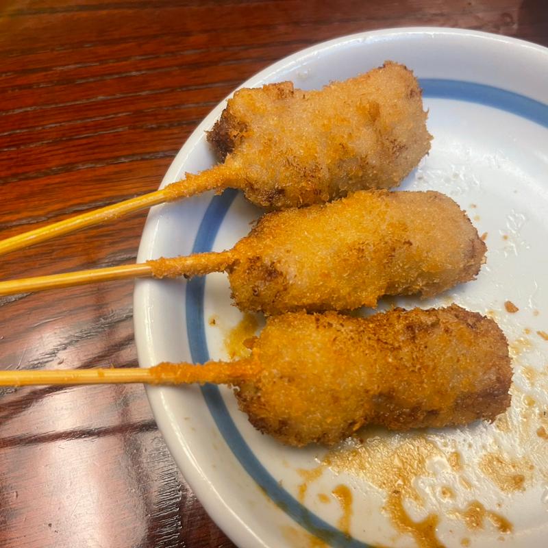 串カツ　牛、鶏、豚(串八 西院店 )