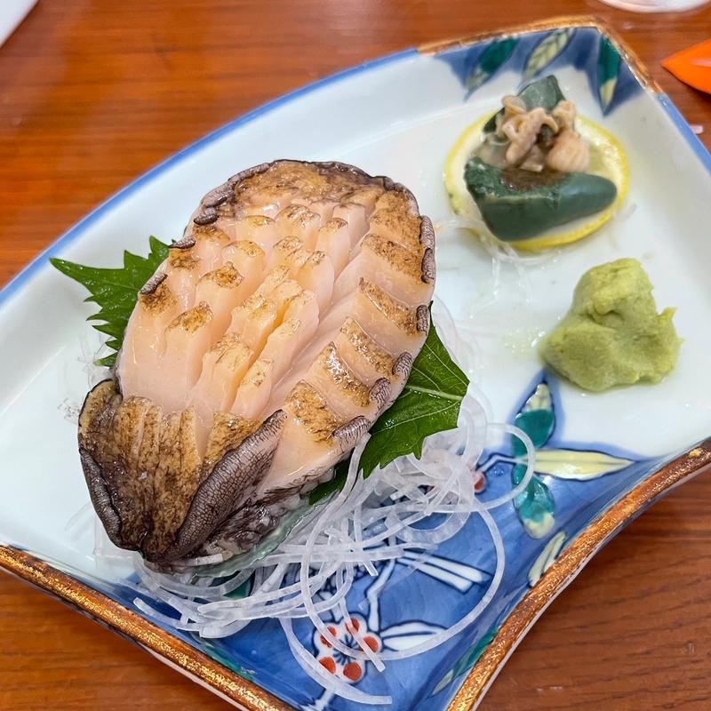 鮑刺身(貴美の浜焼き)