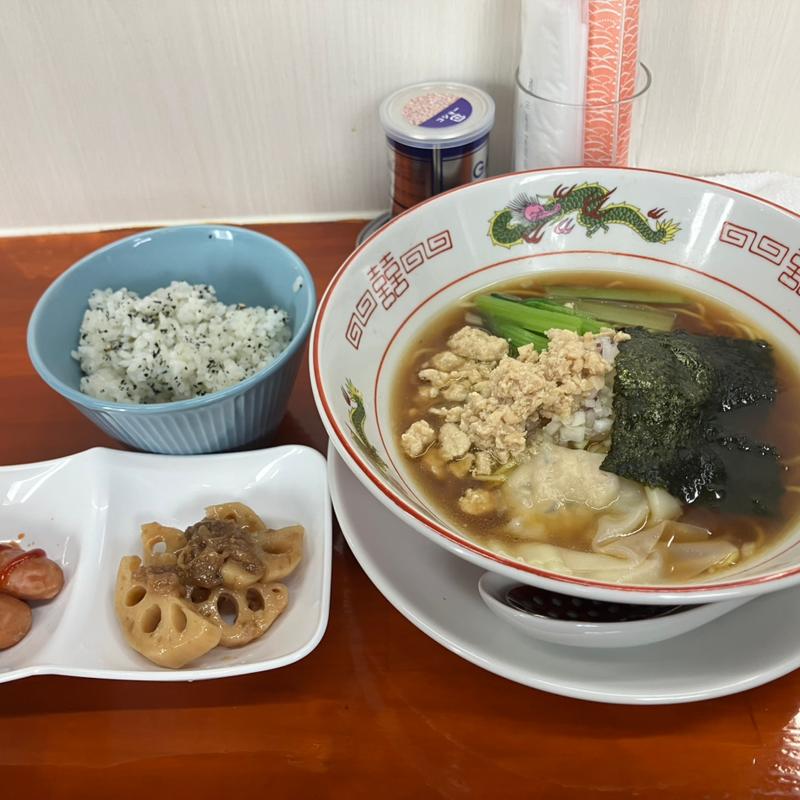 朝ラー定食(ラーメン嶋)