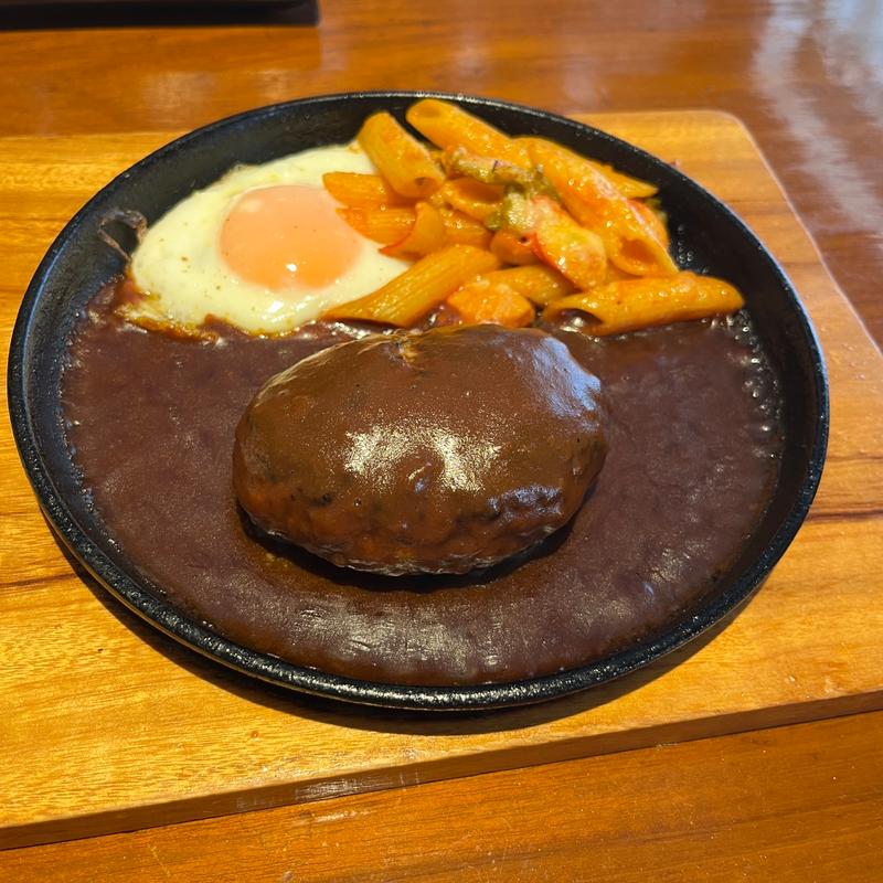 鉄板ハンバーグ 160g(ハンバーグ&スパゲティ とまと)