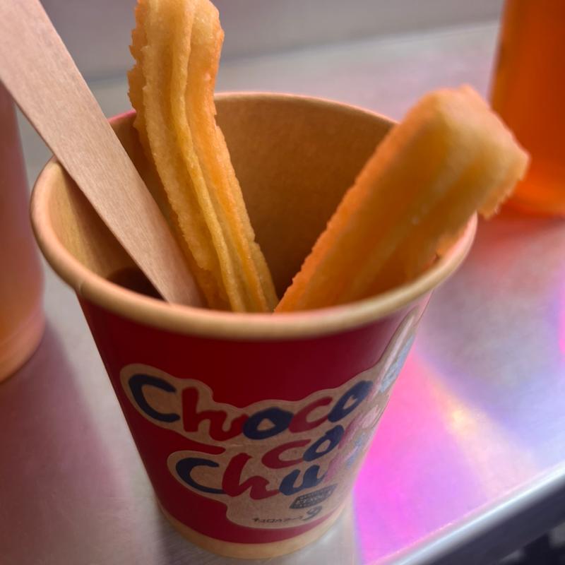 スペインのチュロス(テラスカフェ)