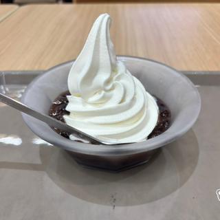 スガキヤセットのクリームぜんざい