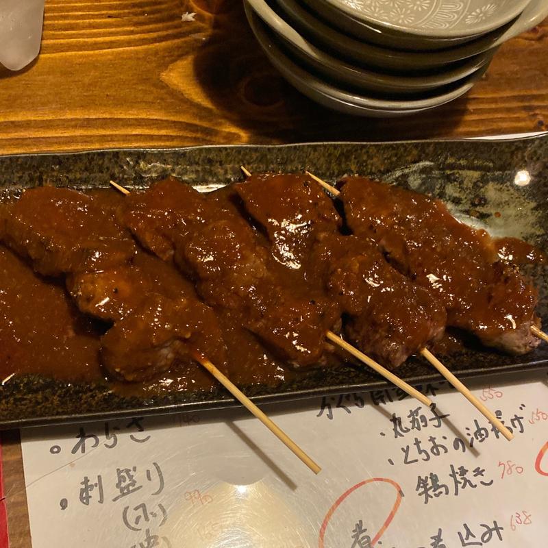 牛串 みかく味噌焼き(味処●酒処 とらや)
