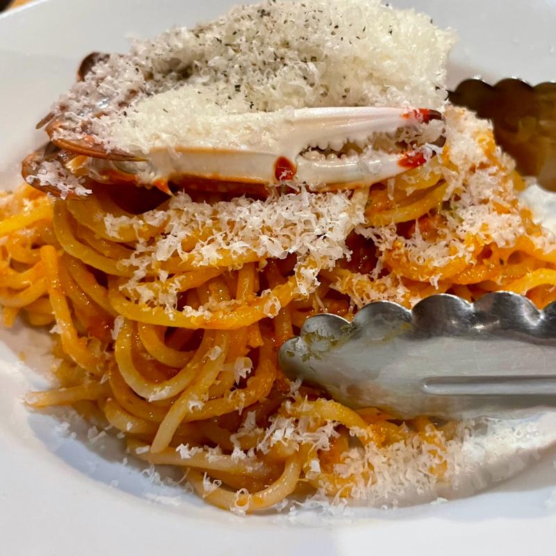 渡り蟹のトマトクリームパスタ(CONA 大宮店)