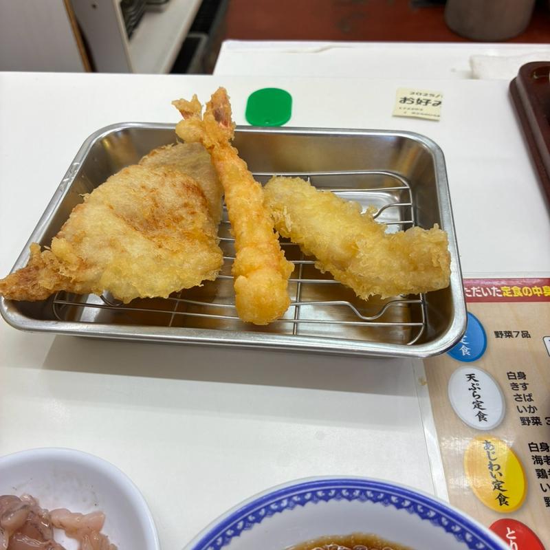 お好み定食(天麩羅処ひらお 早良店)