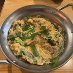 肉ニラ玉子とじ