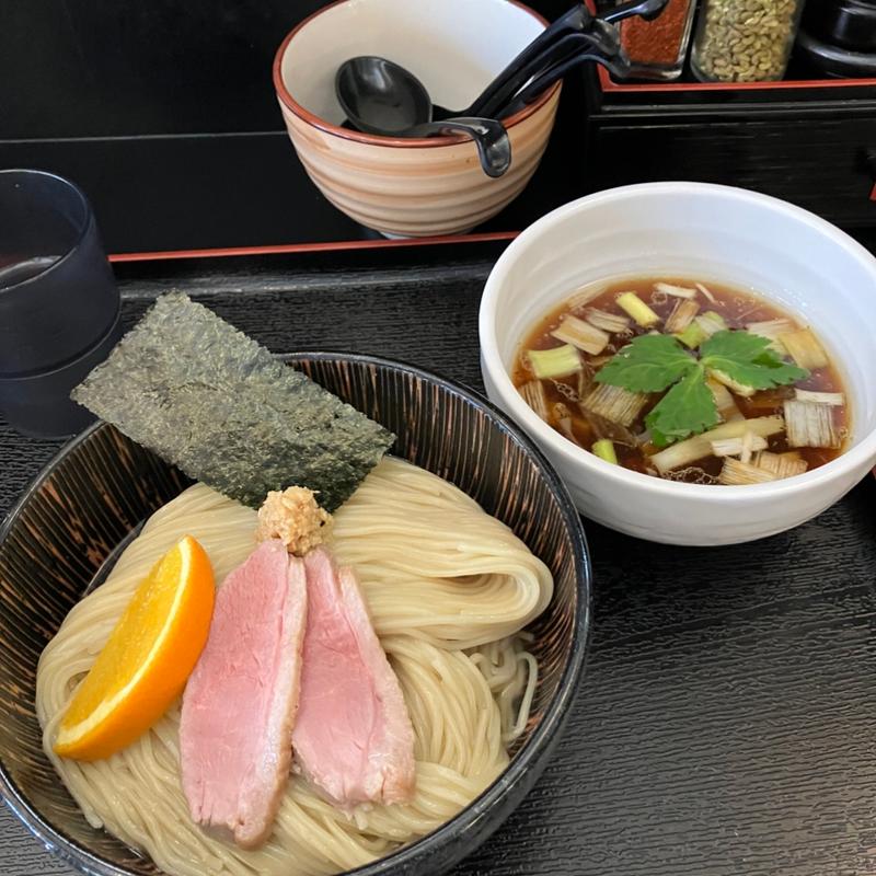 鴨だし醤油つけ麺(麺堂にしき 新宿歌舞伎町店)