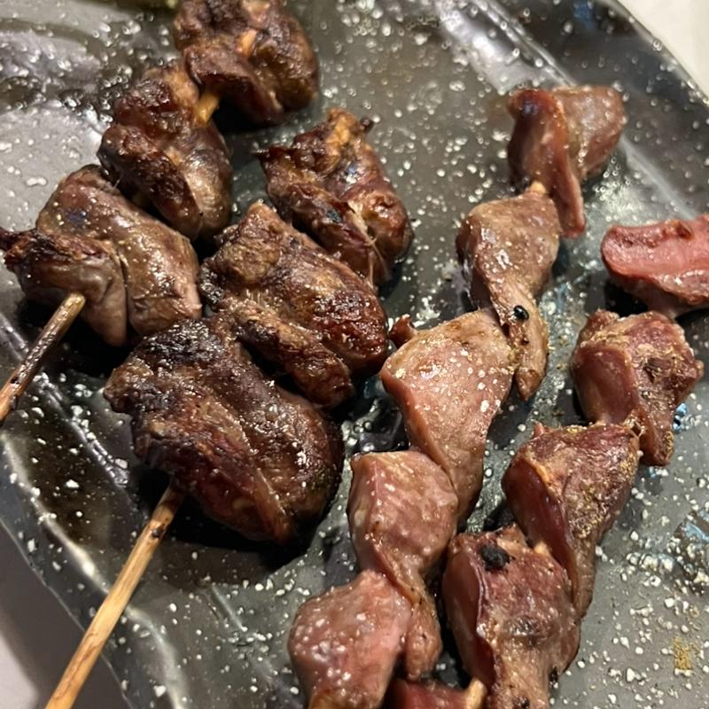 砂肝串　鳥ハツ串焼き(我逢人かっぱ  （【旧店名】祇園かっぱ）)