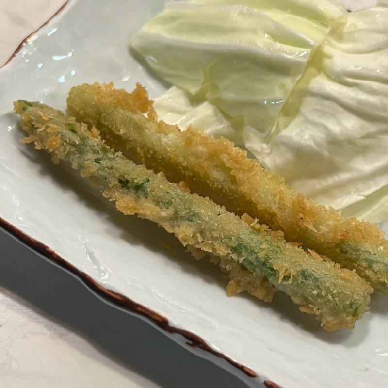 アスパラ天ぷら(我逢人かっぱ  （【旧店名】祇園かっぱ）)