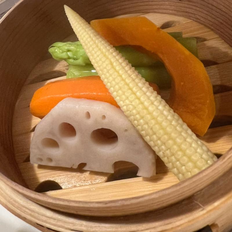 京都野菜のせいろ蒸し(札幌かに家 京都店 )