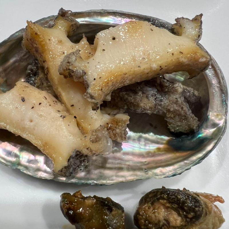 鮑の鉄板焼き(札幌かに家 京都店 )