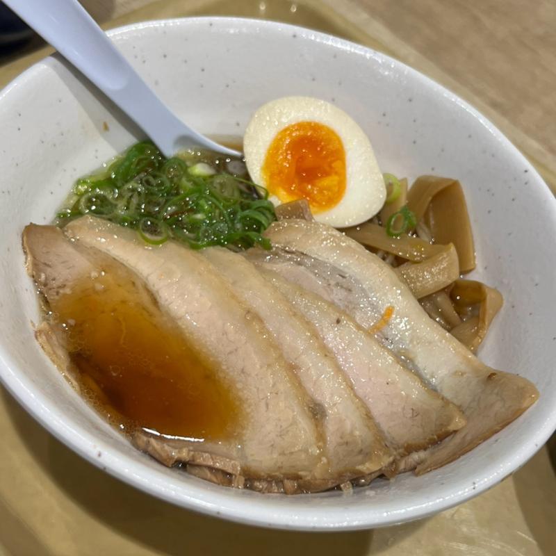 濃厚醤油チャーシュー麺(開花屋 楽麺荘 岡崎SA店)