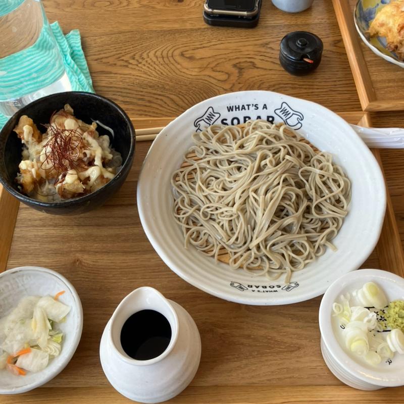 とり天丼定食(WHAT'S A SOBAR)