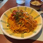 お肉屋さんのソーセージ入りスパゲッティナポリタン