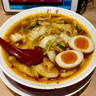 サイカラーメン半熟卵入り