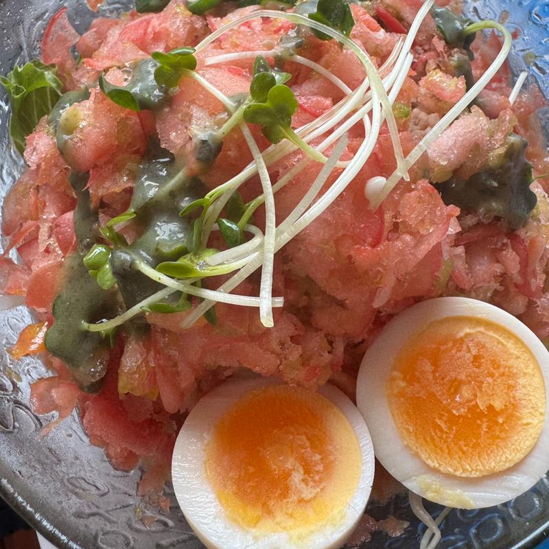 冷やしトマトらーめん(手作り餃子福栄餃子店)