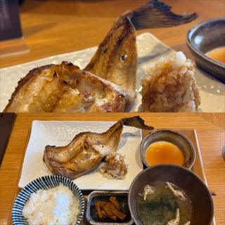 縞ホッケの一夜干し定食