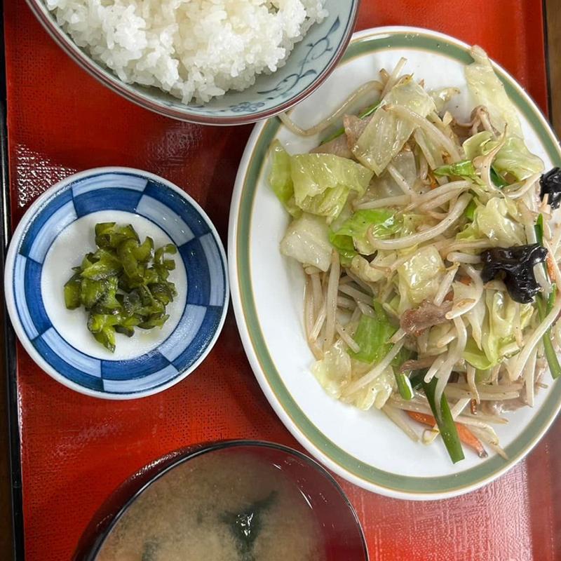 野菜炒め定食(弓削食堂 )