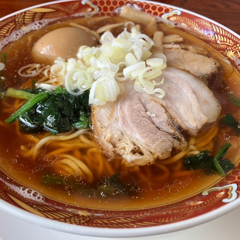 醤油味玉ラーメン(自家製手もみ麺ラーメン赤松)