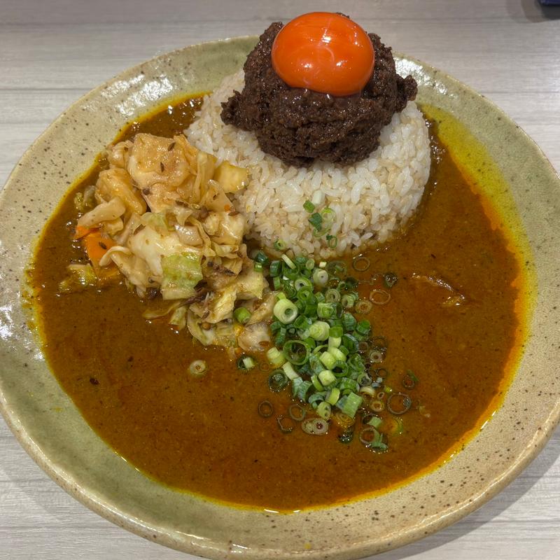 キーマカレー（並）+キャベツアチャール(吉田カレー  )