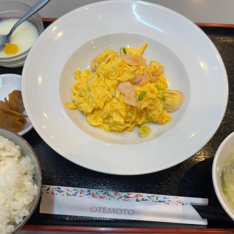 海老と玉子炒め定食(陳家菜房)