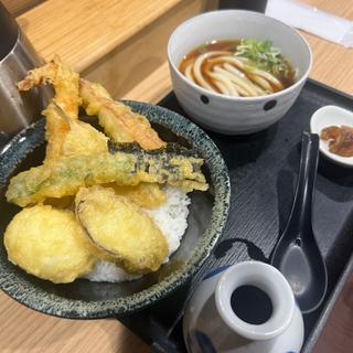 天丼ミニうどんセット(ぶっかけ 冷)
