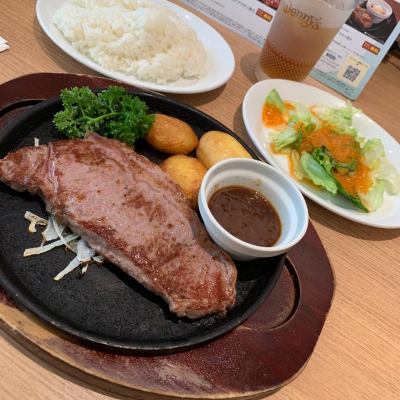 ブラックアンガスサーロインステーキ(ミニサラダ付き)(デニーズ 上板橋店)