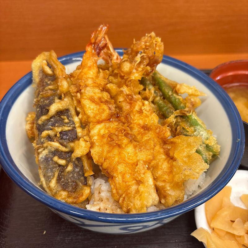 海老といかの上天丼(天丼てんや 葛西駅前店)