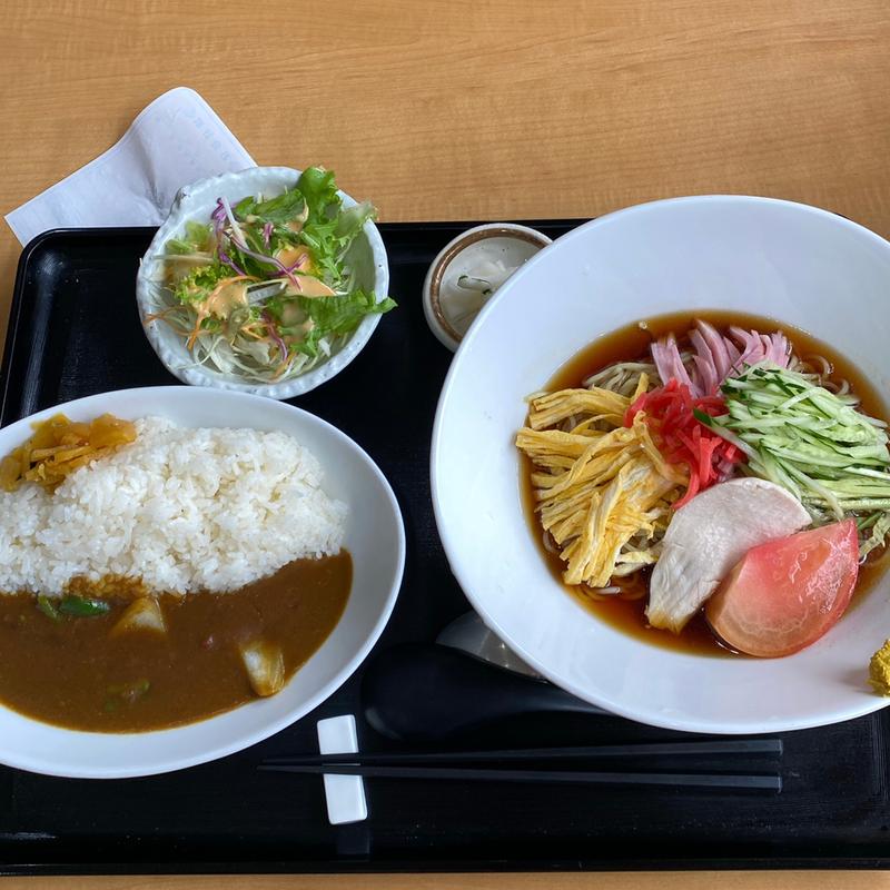 冷やし中華セット（カレーライス）(ワープ116 （ワープイチイチロク）)