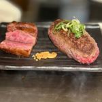 極味やハンバーグ&特選伊万里牛ステーキ M