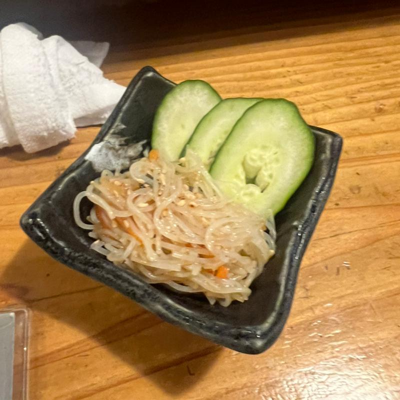 お通し(炭火焼鳥 わがや)