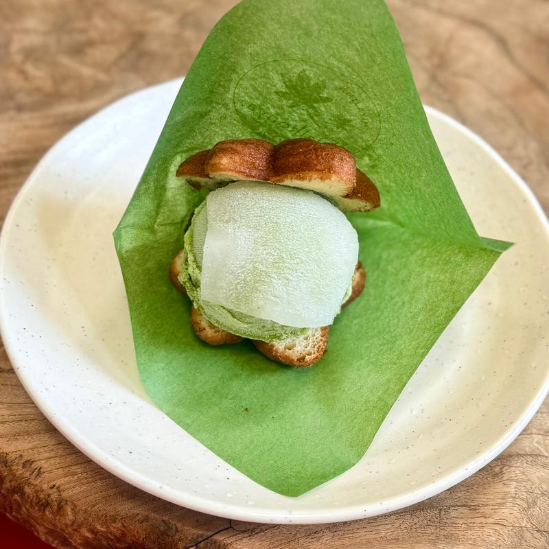 あいすさんどもみじ　抹茶(だいこん屋 )