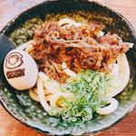 炙り牛と煮玉子ぶっかけ